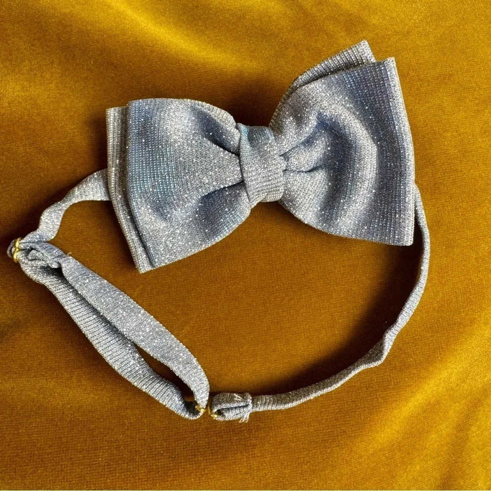 Ice Blue Bow Tie